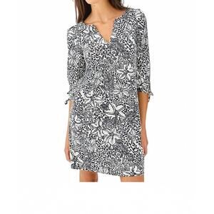 NEW LILLY PULITZER cath mini dress in onyx lots to spot
